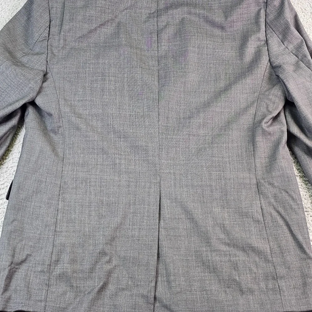Lauren Ralph Lauren Suit Jacket Mens 48L Gray Wool Classic Fit Made In Canada